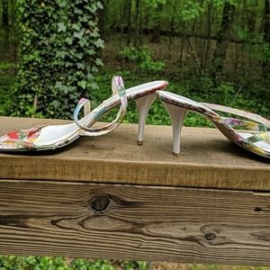 Nine West floral sandal sandals size sz 11